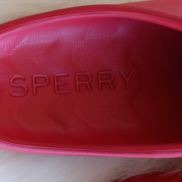 ❤️Sperry preppy patriotic July 4th red float slides with logo - Picture 7 of 10